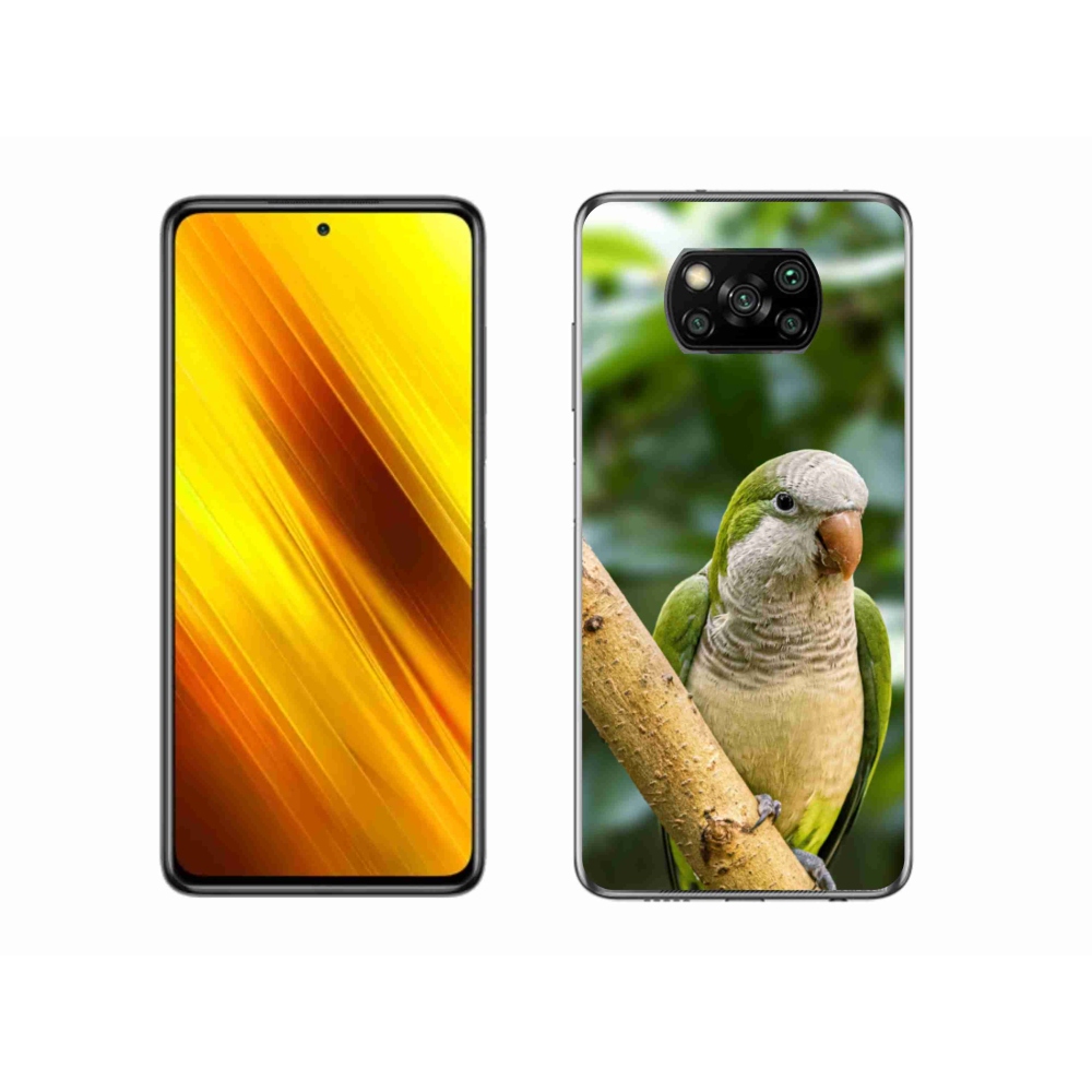 Gelový kryt mmCase na Xiaomi Poco X3 - papoušek mníšek