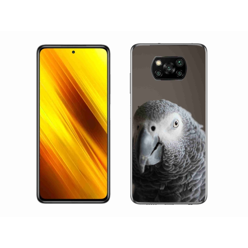 Gelový kryt mmCase na Xiaomi Poco X3 - papoušek žako 2
