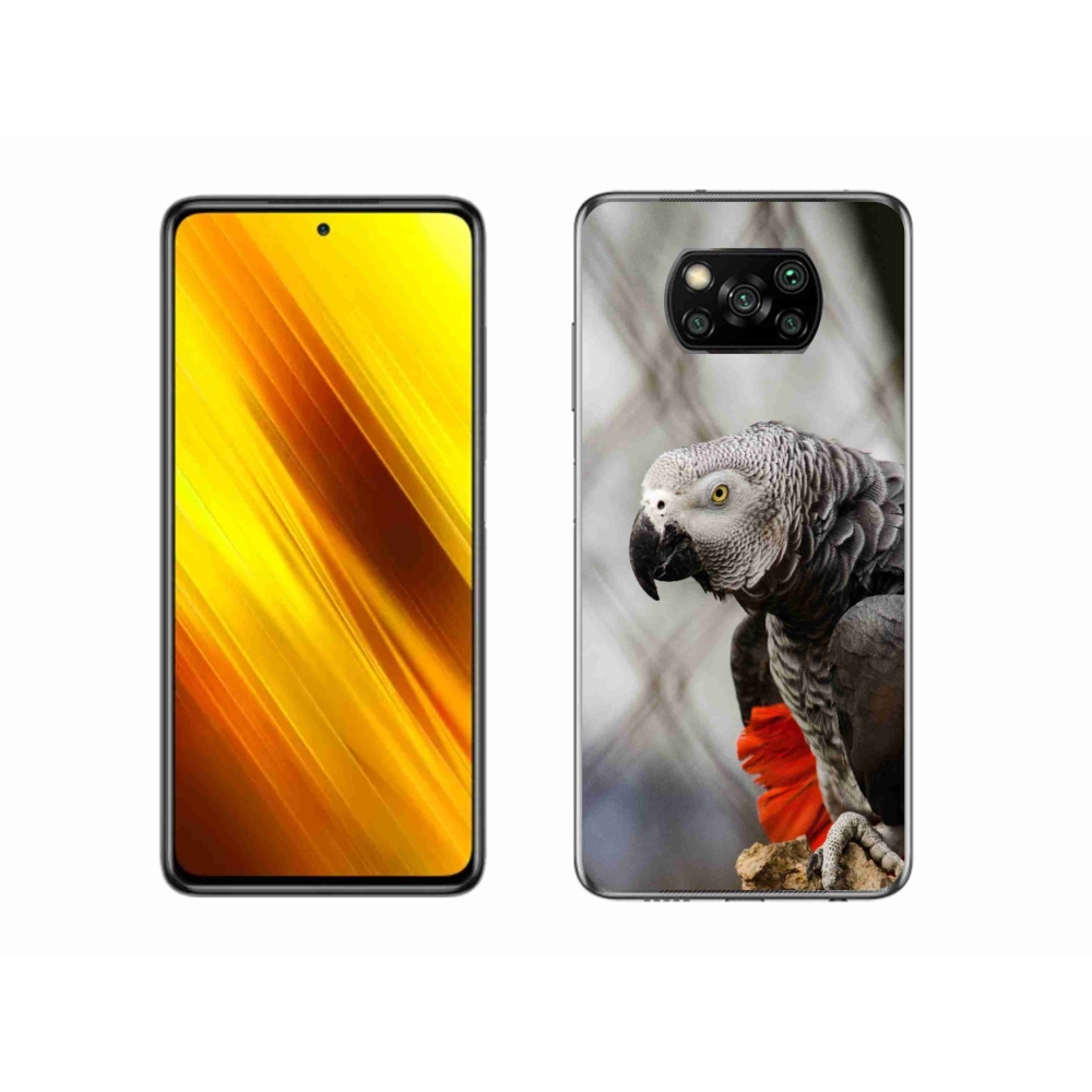 Gelový kryt mmCase na Xiaomi Poco X3 - papoušek žako 3