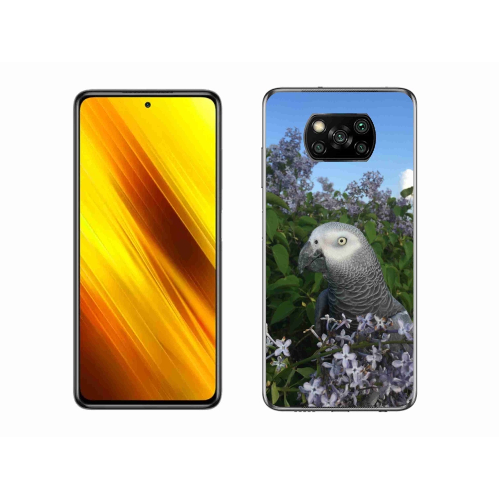 Gelový kryt mmCase na Xiaomi Poco X3 - papoušek žako