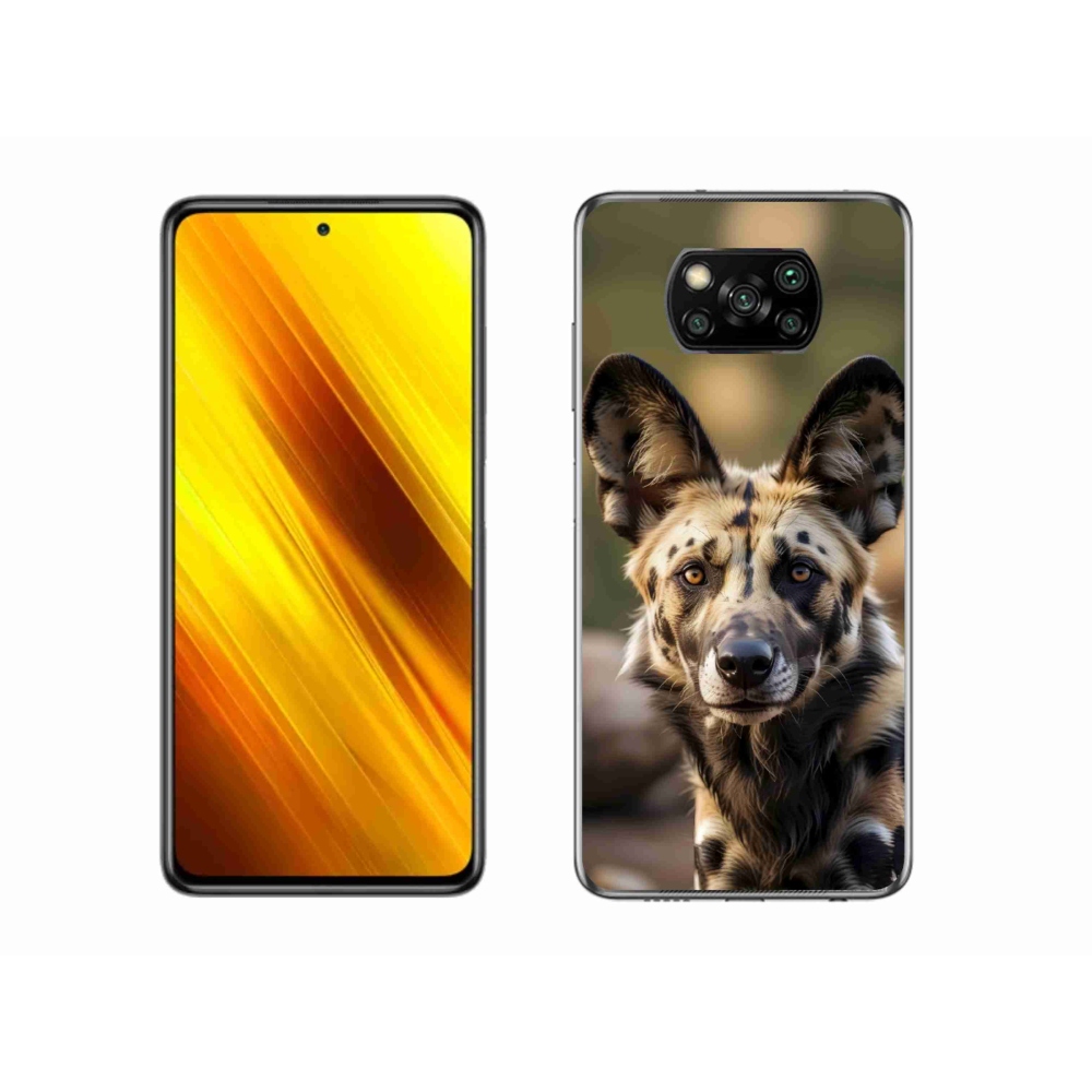 Gelový kryt mmCase na Xiaomi Poco X3 Pro - africký divoký pes