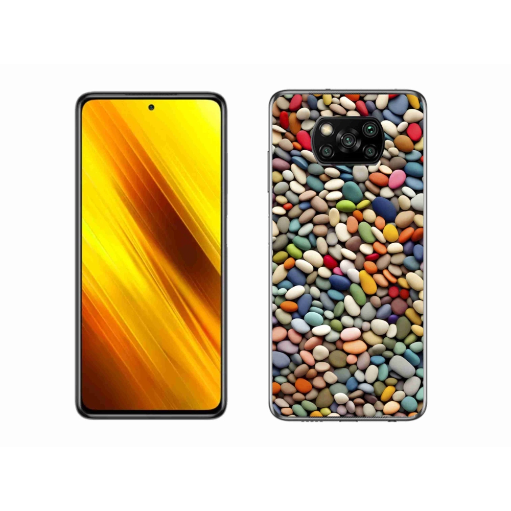 Gelový kryt mmCase na Xiaomi Poco X3 Pro - barevné kamínky 2