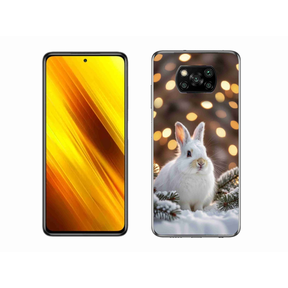 Gelový kryt mmCase na Xiaomi Poco X3 Pro - bílý zajíc