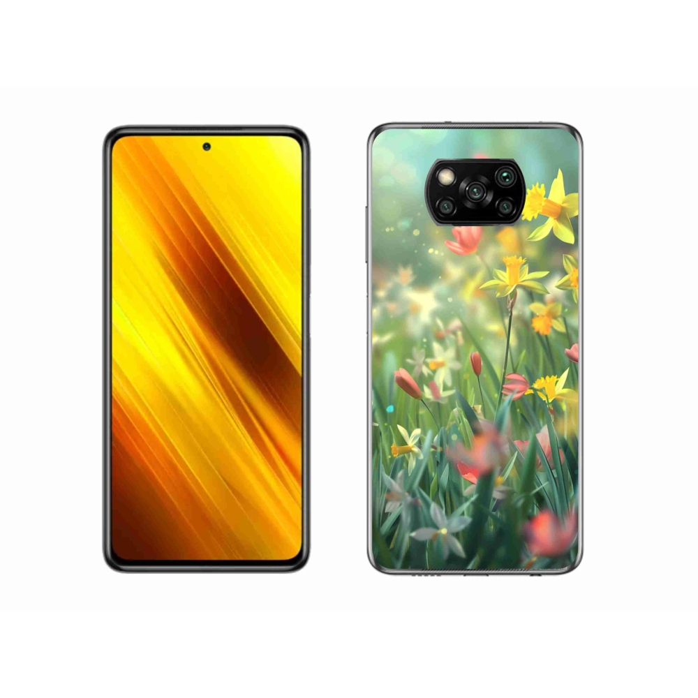 Gelový kryt mmCase na Xiaomi Poco X3 Pro - jarní květy