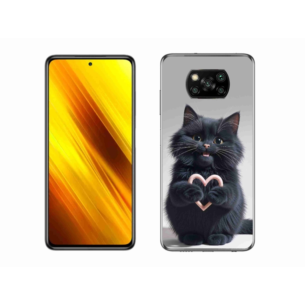 Gelový kryt mmCase na Xiaomi Poco X3 Pro - kočičí láska 3