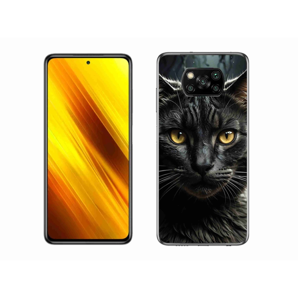 Gelový kryt mmCase na Xiaomi Poco X3 Pro - kočičí pohled 3