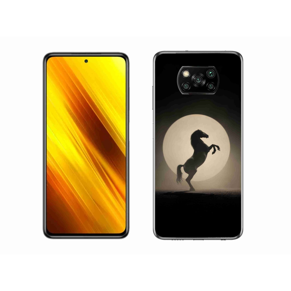 Gelový kryt mmCase na Xiaomi Poco X3 Pro - kůň v siluetě