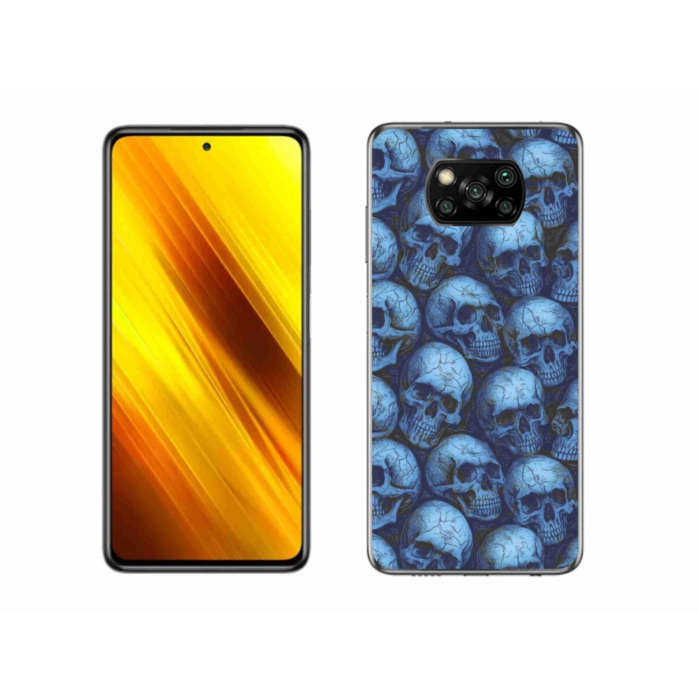 Gelový kryt mmCase na Xiaomi Poco X3 Pro - lebky
