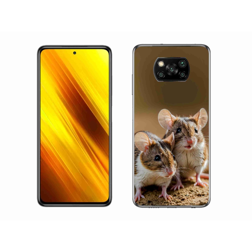 Gelový kryt mmCase na Xiaomi Poco X3 Pro - myší duo