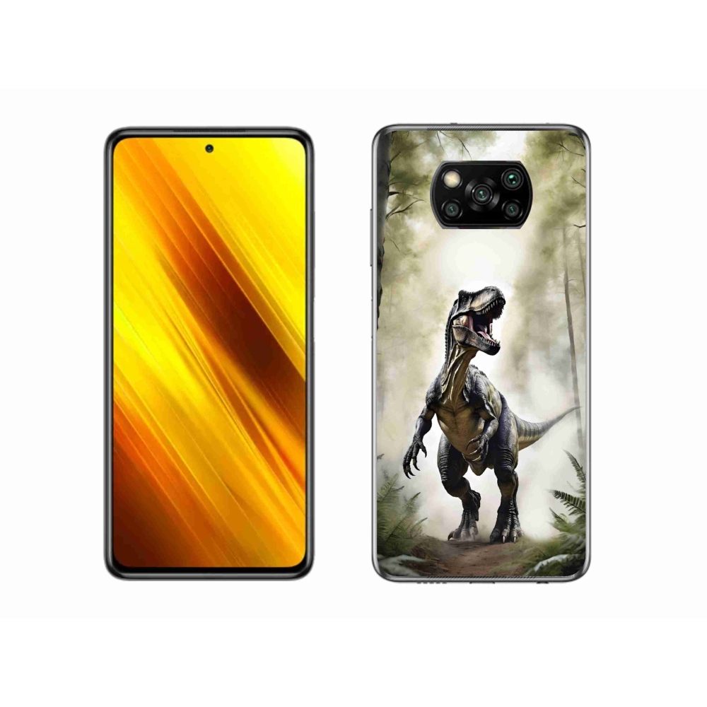 Gelový kryt mmCase na Xiaomi Poco X3 Pro - naštvaný T-Rex