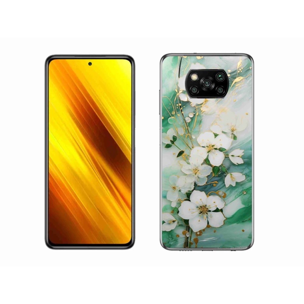 Gelový kryt mmCase na Xiaomi Poco X3 Pro - něžné květy