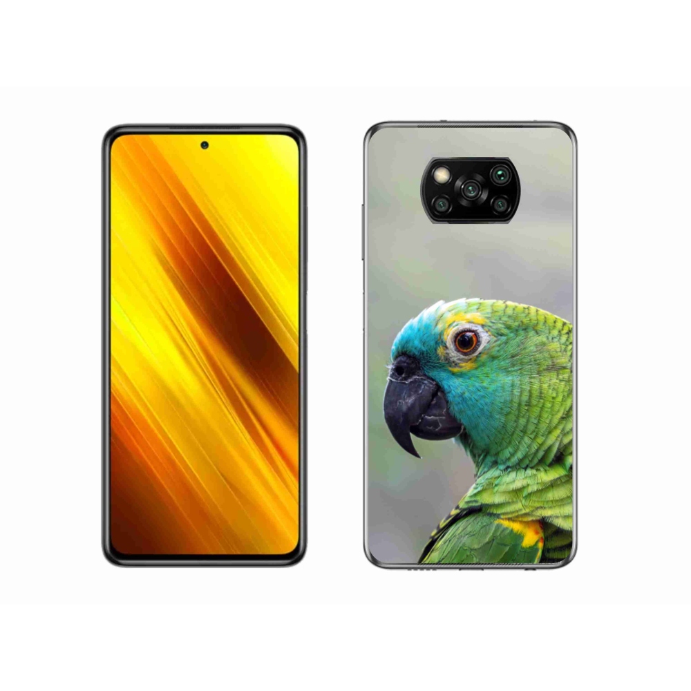 Gelový kryt mmCase na Xiaomi Poco X3 Pro - papoušek amazoňan