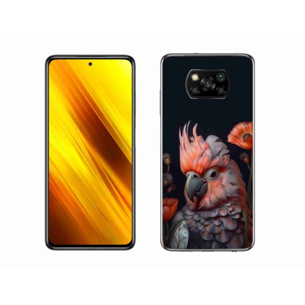 Gelový kryt mmCase na Xiaomi Poco X3 Pro - papoušek kakadu v barvách