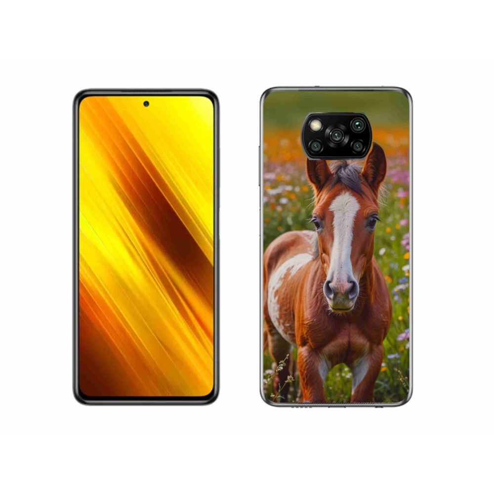 Gelový kryt mmCase na Xiaomi Poco X3 Pro - roztomilé hříbě