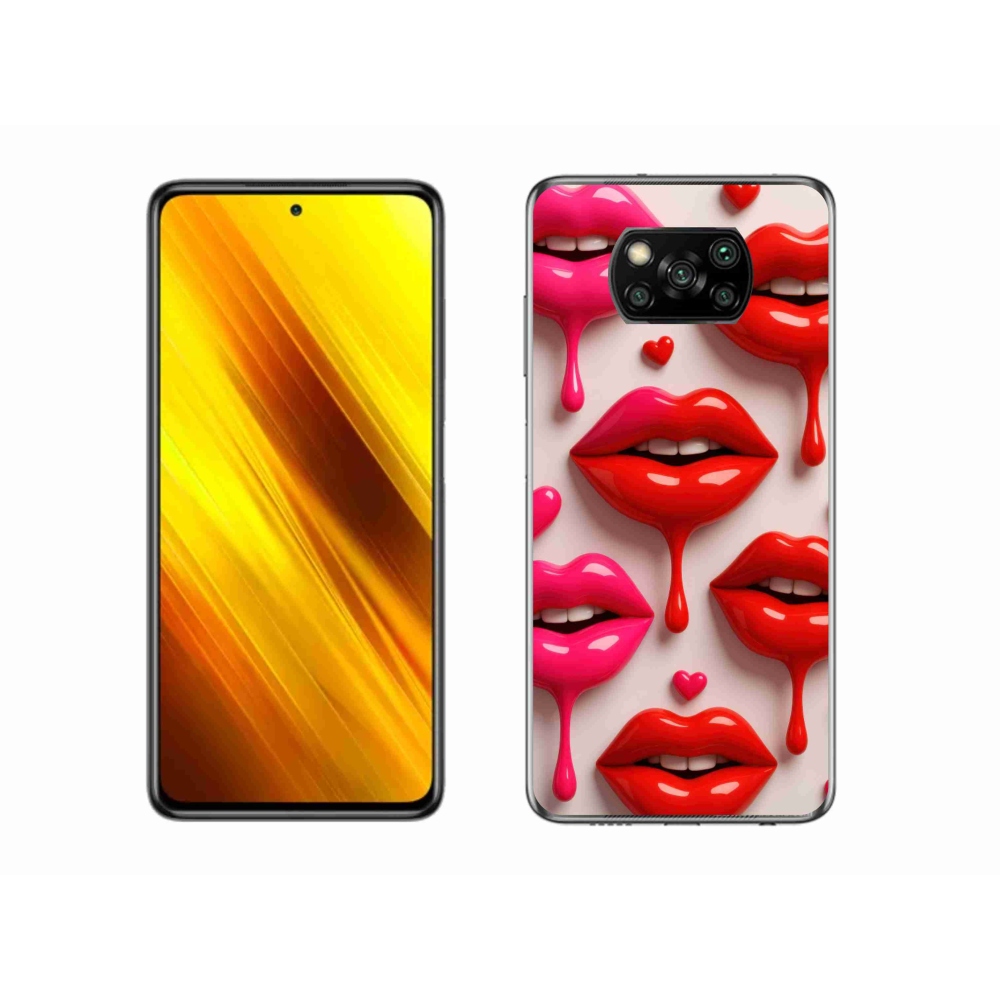Gelový kryt mmCase na Xiaomi Poco X3 Pro - rty 2