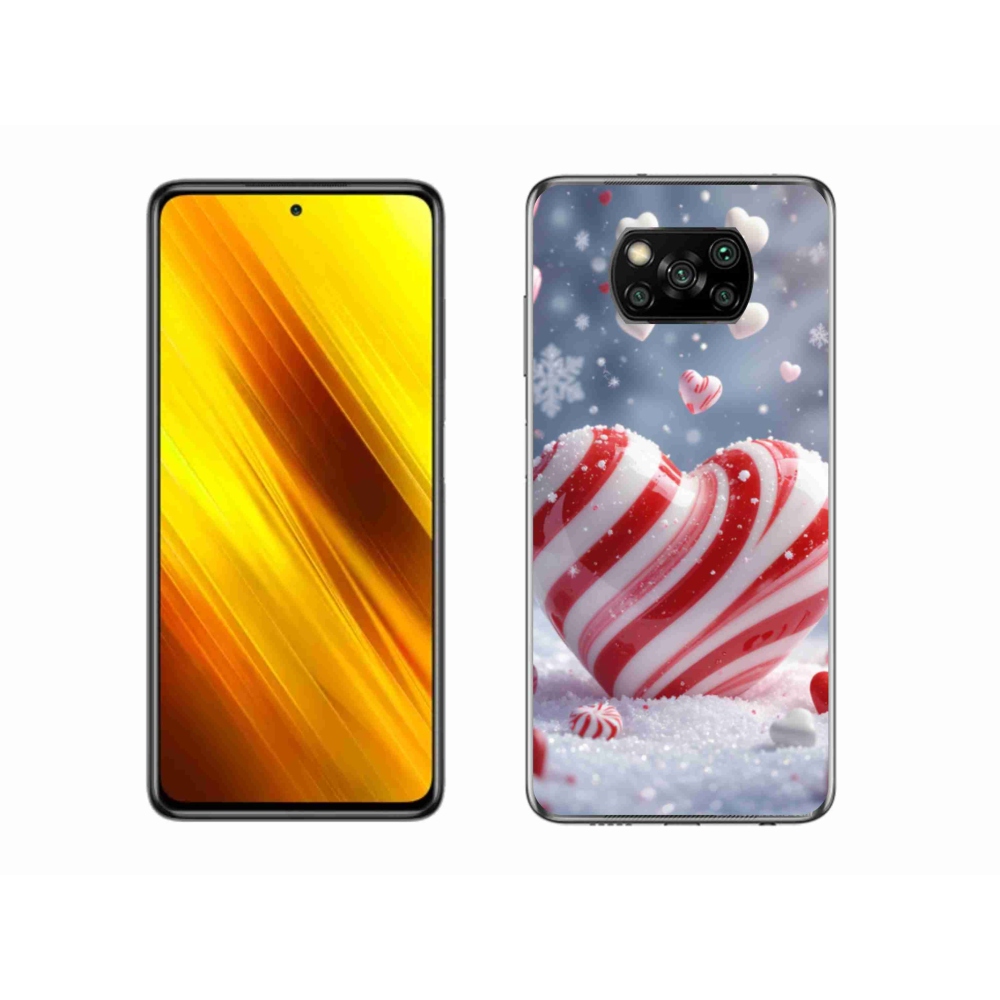 Gelový kryt mmCase na Xiaomi Poco X3 Pro - sladké srdce