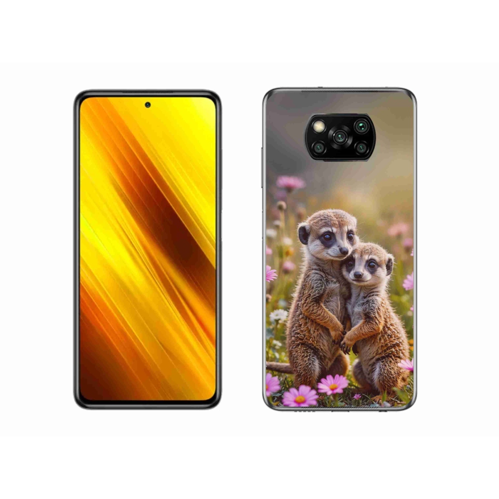 Gelový kryt mmCase na Xiaomi Poco X3 Pro - surikatí duo