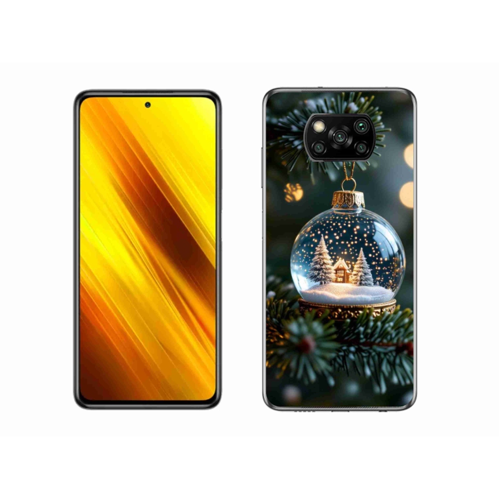 Gelový kryt mmCase na Xiaomi Poco X3 Pro - vánoční koule 2
