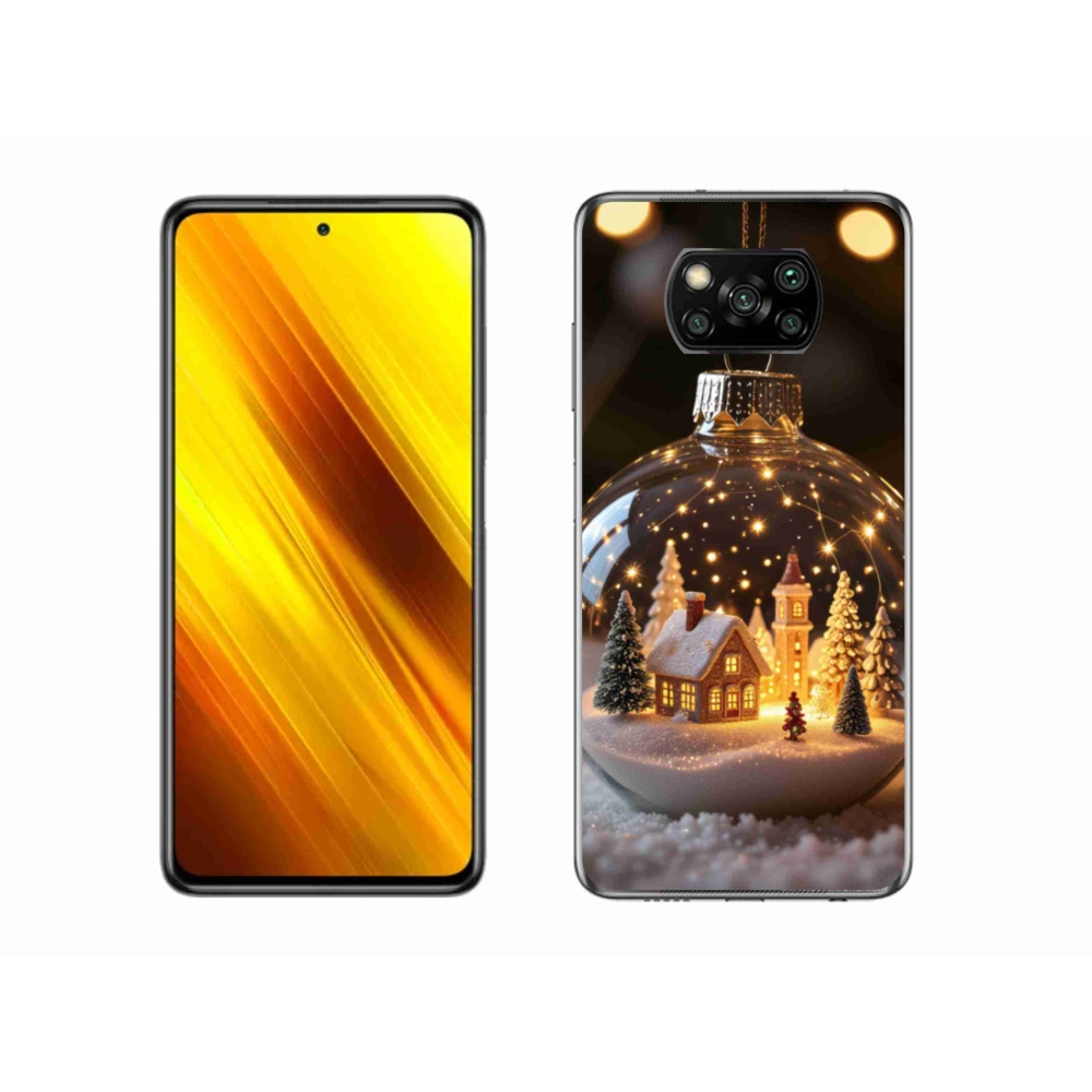 Gelový kryt mmCase na Xiaomi Poco X3 Pro - vánoční koule 3