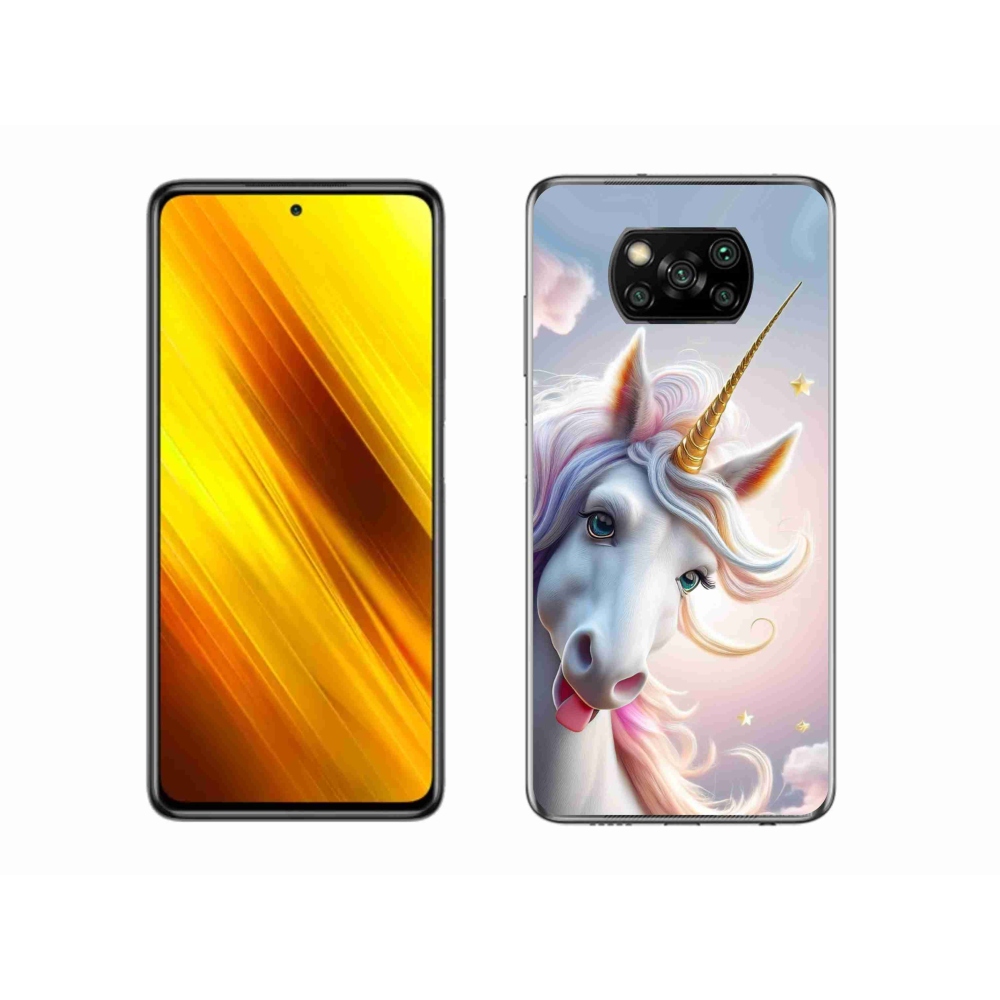 Gelový kryt mmCase na Xiaomi Poco X3 Pro - veselý jednorožec