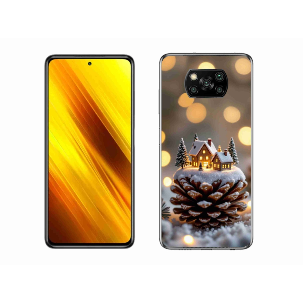 Gelový kryt mmCase na Xiaomi Poco X3 Pro - zimní vesnička