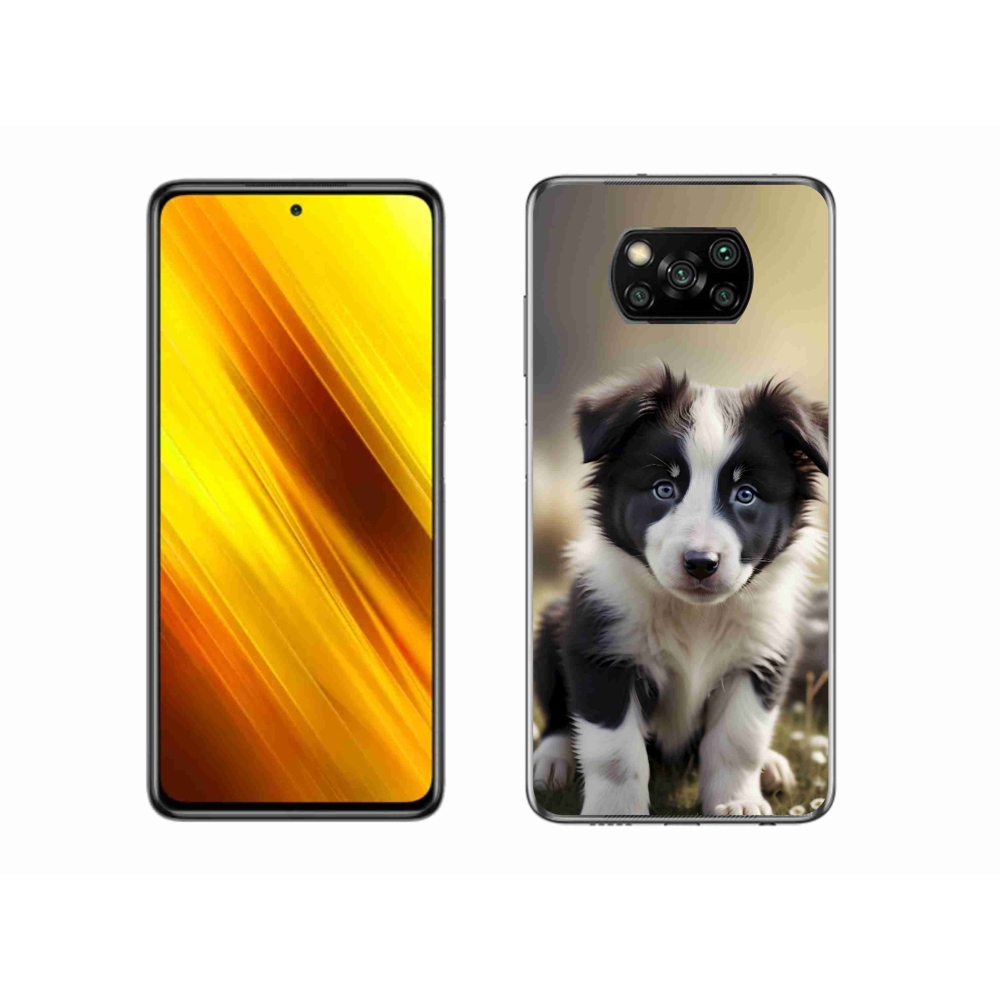 Gelový kryt mmCase na Xiaomi Poco X3 - roztomilá border kolie