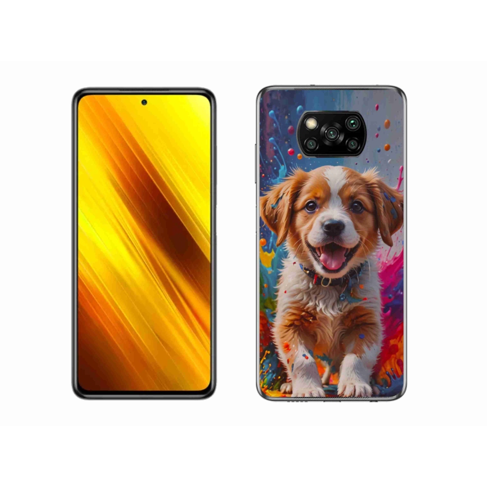 Gelový kryt mmCase na Xiaomi Poco X3 - roztomilé štěně 3