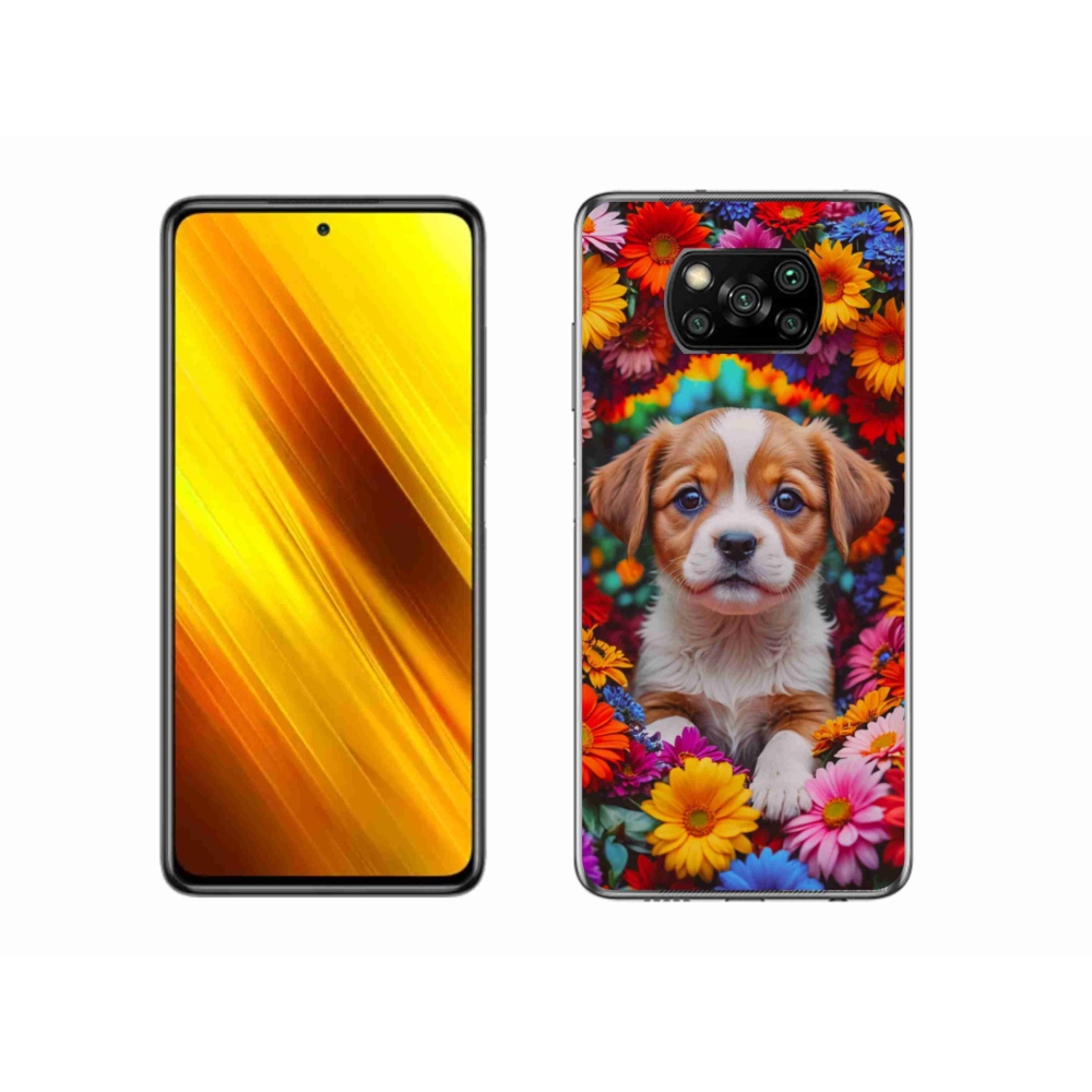Gelový kryt mmCase na Xiaomi Poco X3 - roztomilé štěně