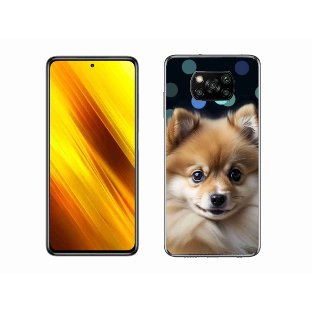 Gelový kryt mmCase na Xiaomi Poco X3 - roztomilý pomeranian