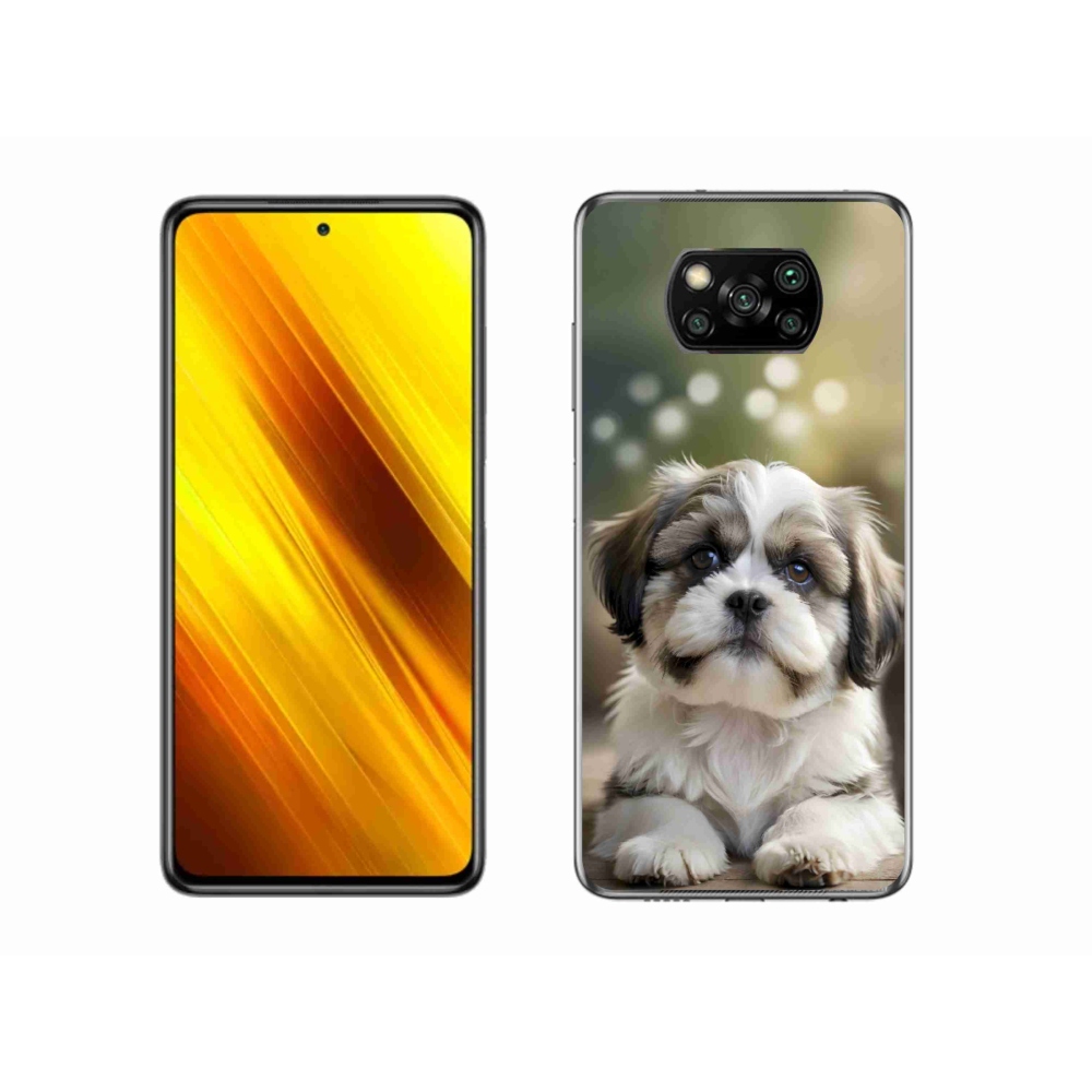 Gelový kryt mmCase na Xiaomi Poco X3 - roztomilý shih-tzu