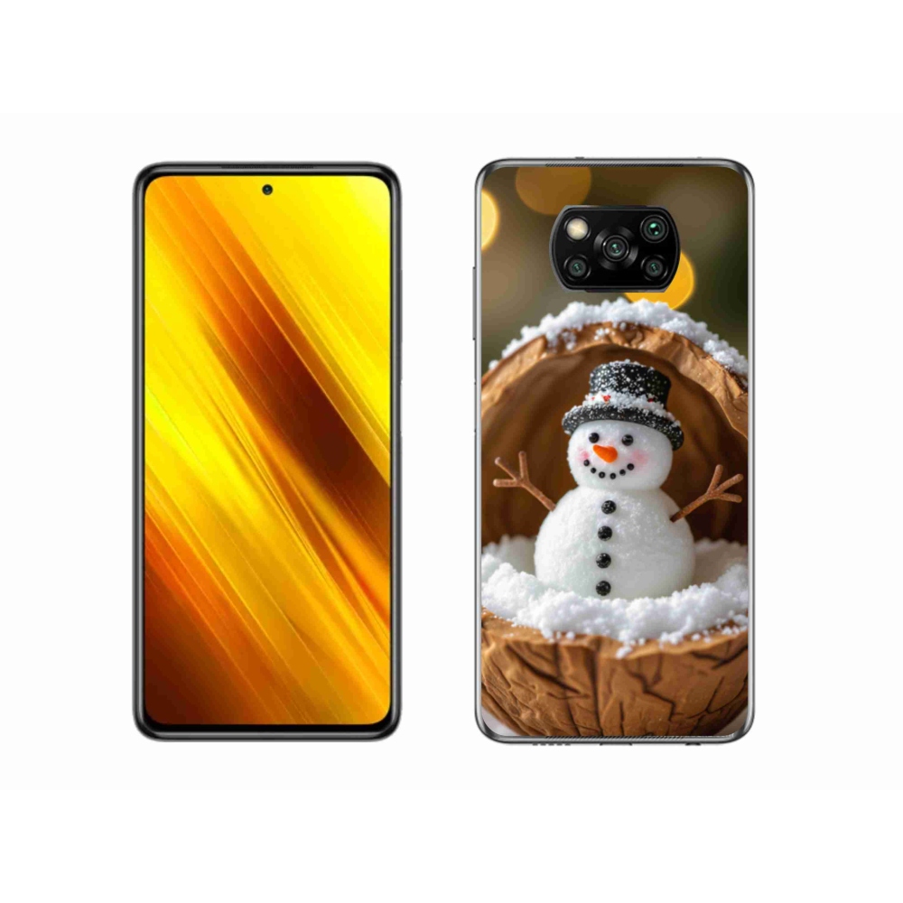 Gelový kryt mmCase na Xiaomi Poco X3 - sněhulák 4