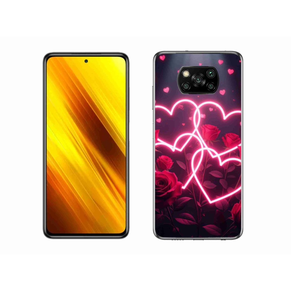 Gelový kryt mmCase na Xiaomi Poco X3 - srdce lásky