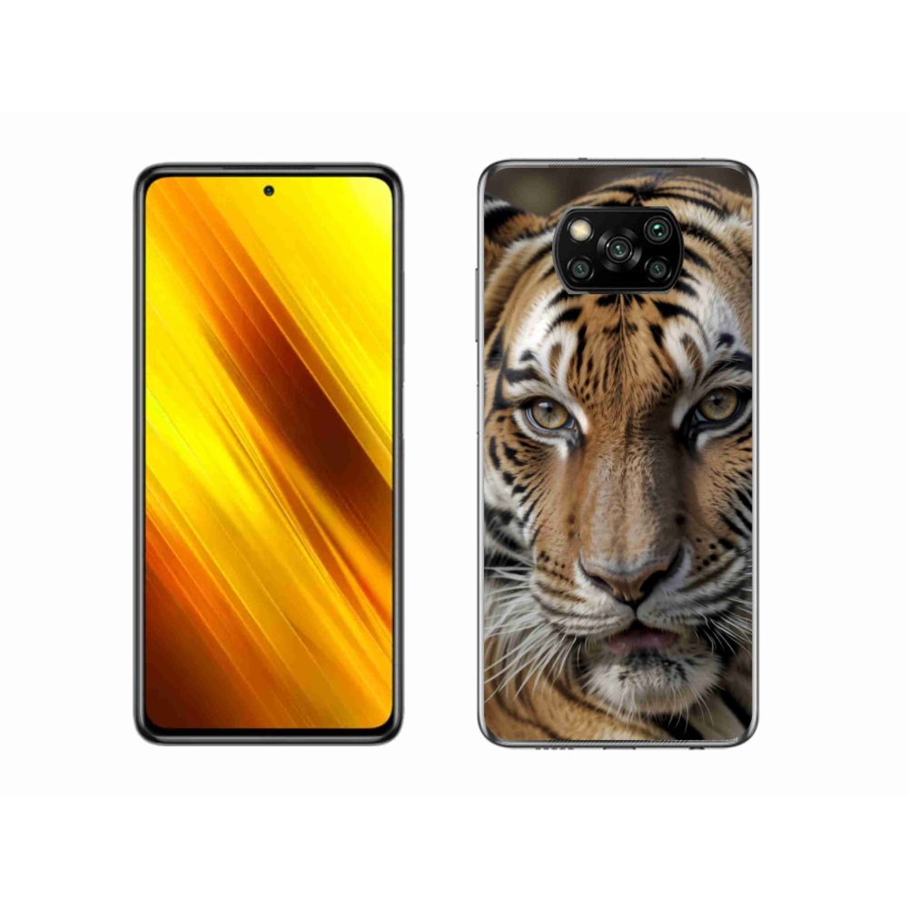 Gelový kryt mmCase na Xiaomi Poco X3 - tygří pohled