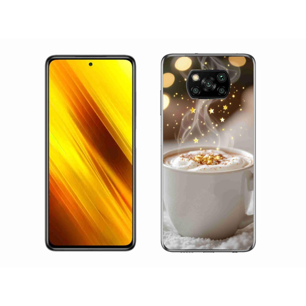 Gelový kryt mmCase na Xiaomi Poco X3 - vánoční horký nápoj