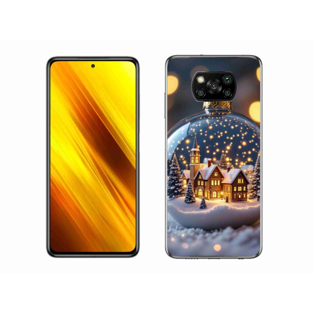 Gelový kryt mmCase na Xiaomi Poco X3 - vánoční koule 4