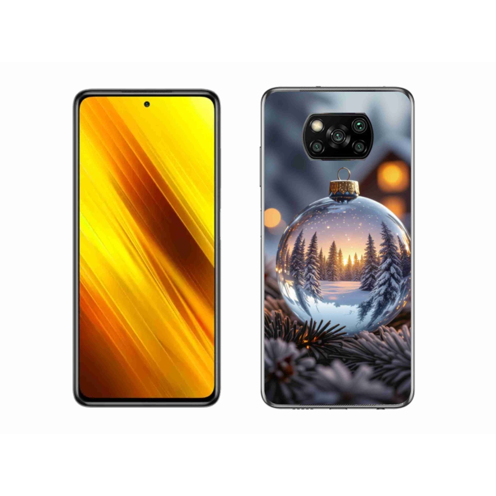 Gelový kryt mmCase na Xiaomi Poco X3 - vánoční ozdoba