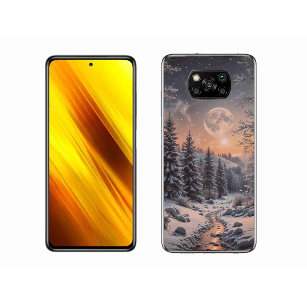 Gelový kryt mmCase na Xiaomi Poco X3 - zimní krajina 2