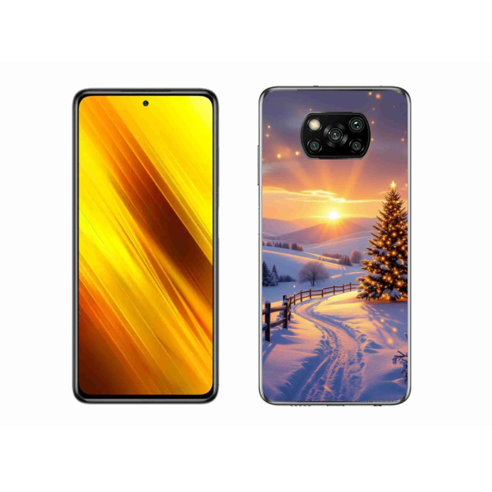 Gelový kryt mmCase na Xiaomi Poco X3 - zimní krajina