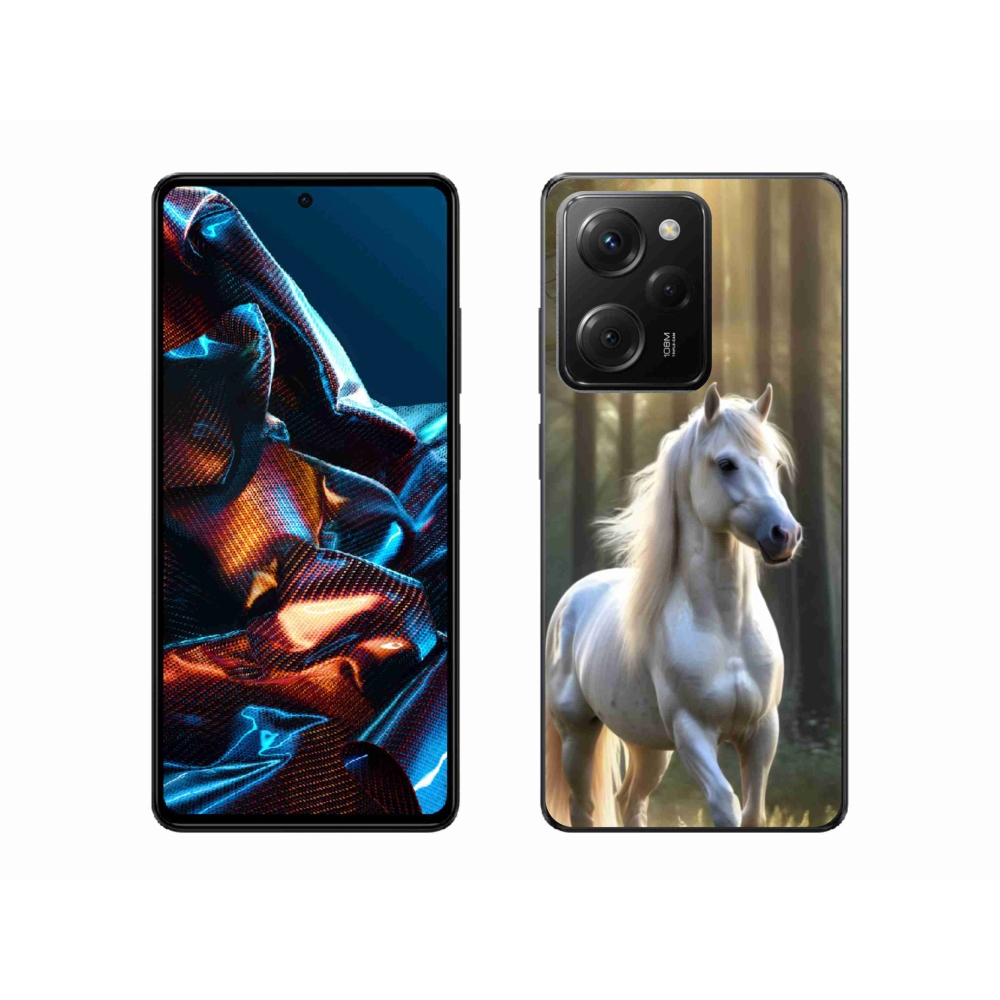 Gelový kryt mmCase na Xiaomi Poco X5 Pro 5G - bílý kůň 3
