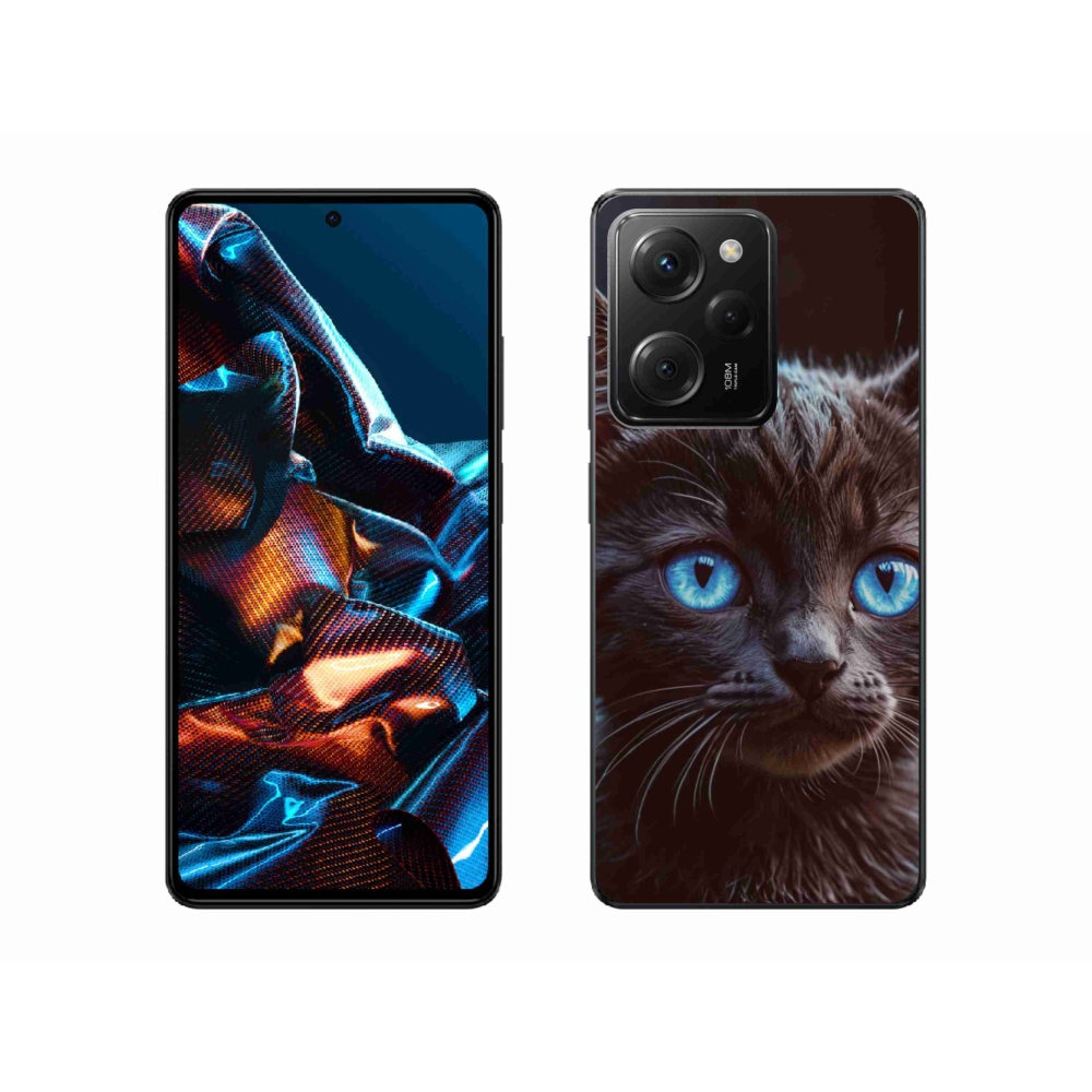 Gelový kryt mmCase na Xiaomi Poco X5 Pro 5G - černé kotě 2