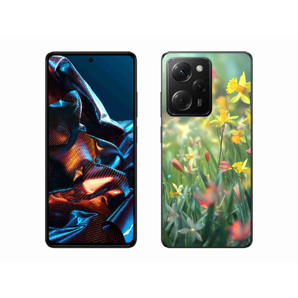 Gelový kryt mmCase na Xiaomi Poco X5 Pro 5G - jarní květy