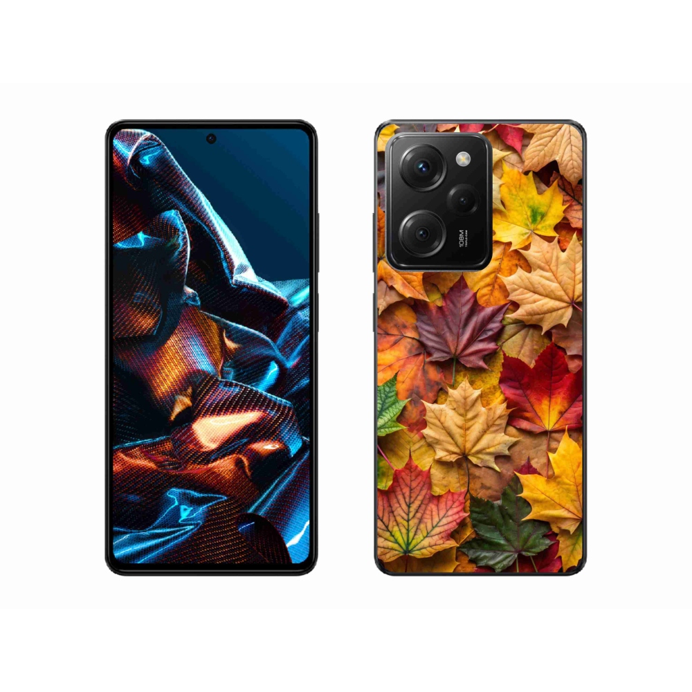 Gelový kryt mmCase na Xiaomi Poco X5 Pro 5G - javorové listy 2