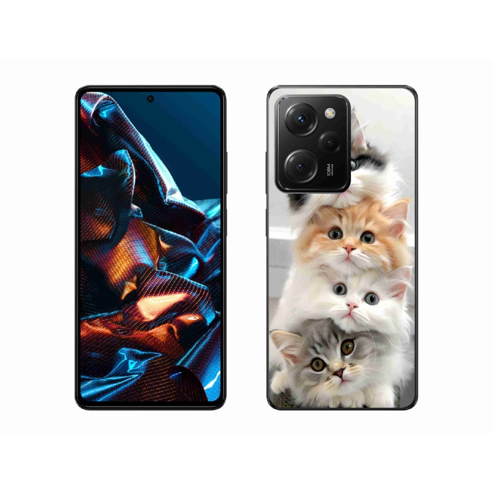 Gelový kryt mmCase na Xiaomi Poco X5 Pro 5G - kočičí parta