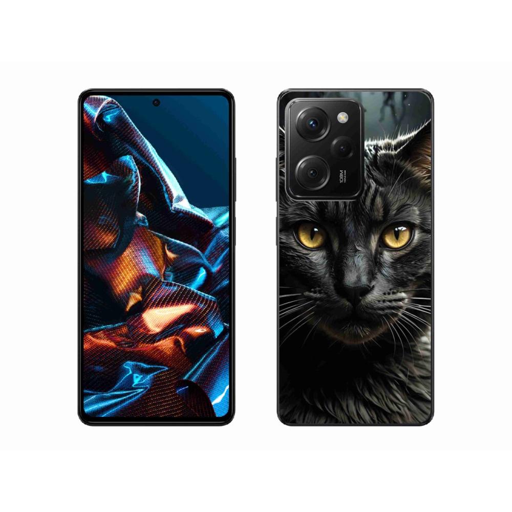 Gelový kryt mmCase na Xiaomi Poco X5 Pro 5G - kočičí pohled 3