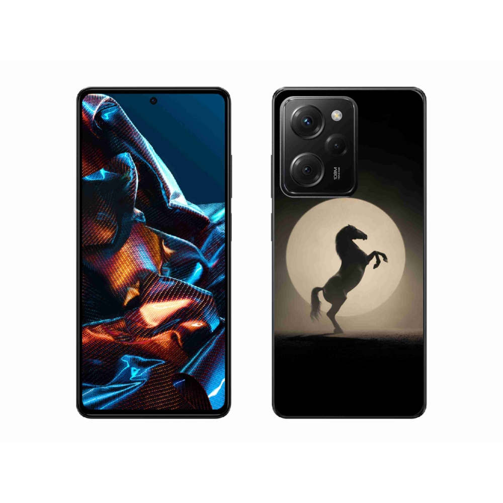 Gelový kryt mmCase na Xiaomi Poco X5 Pro 5G - kůň v siluetě