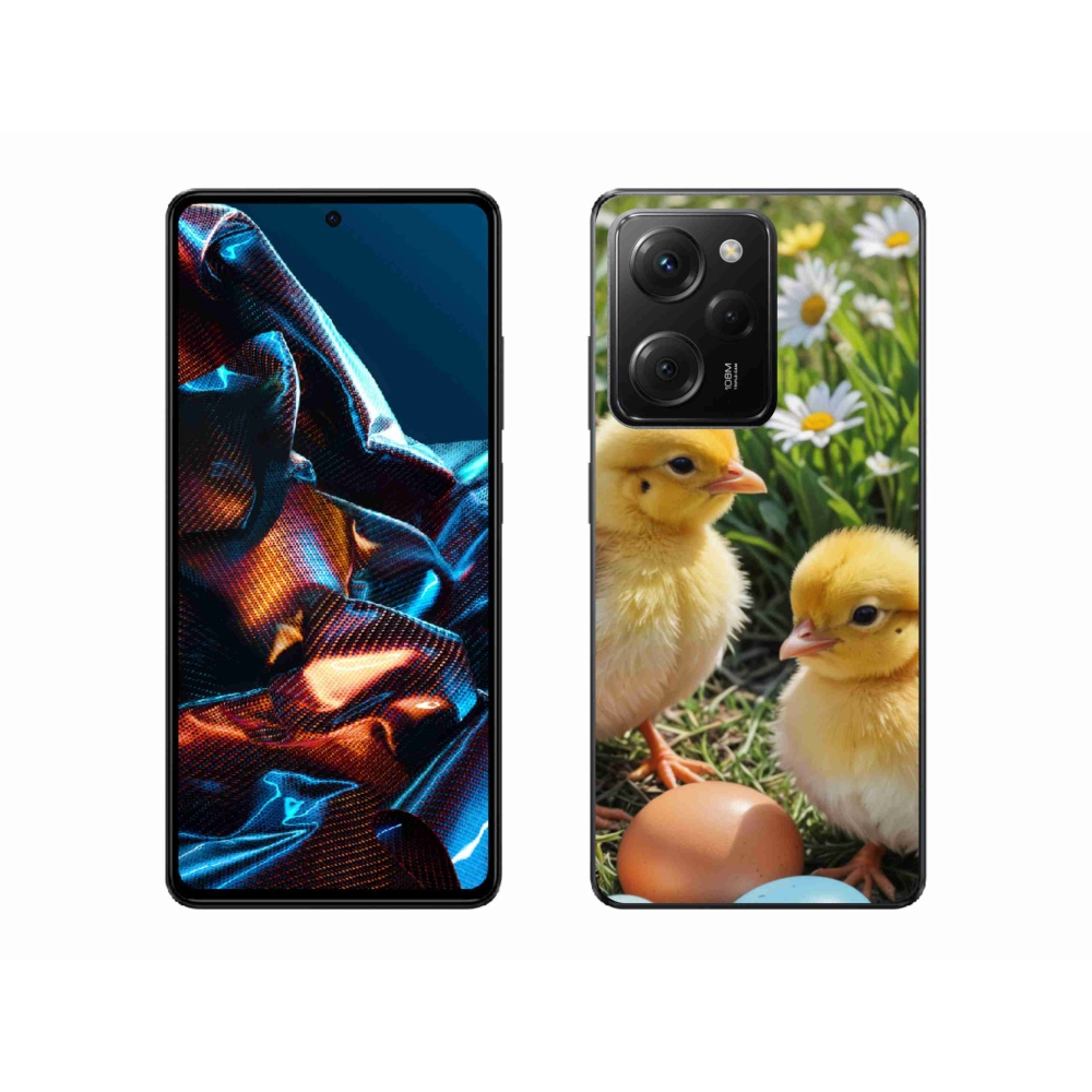 Gelový kryt mmCase na Xiaomi Poco X5 Pro 5G - kuřátka