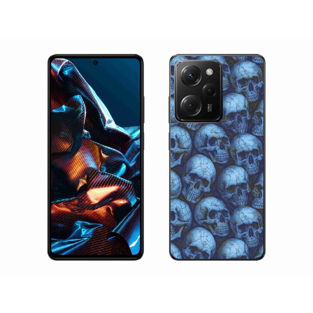 Gelový kryt mmCase na Xiaomi Poco X5 Pro 5G - lebky