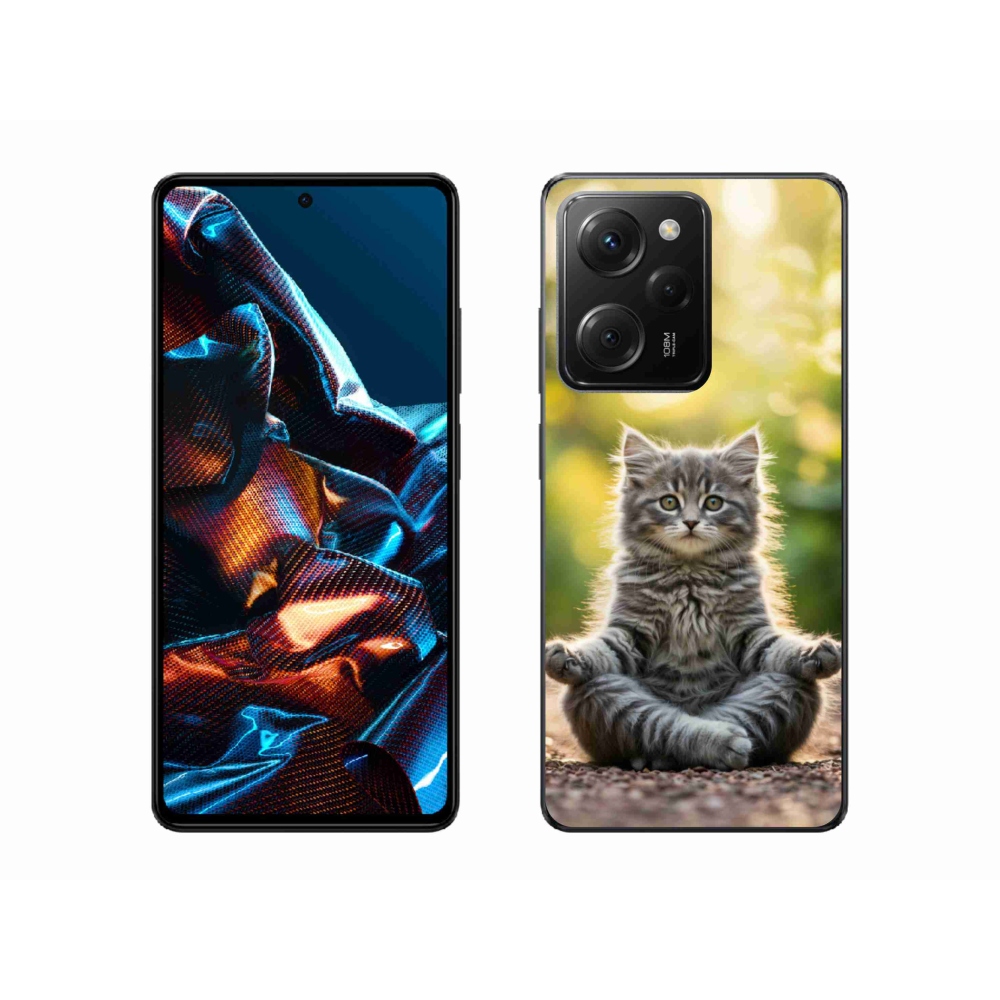Gelový kryt mmCase na Xiaomi Poco X5 Pro 5G - meditující kotě