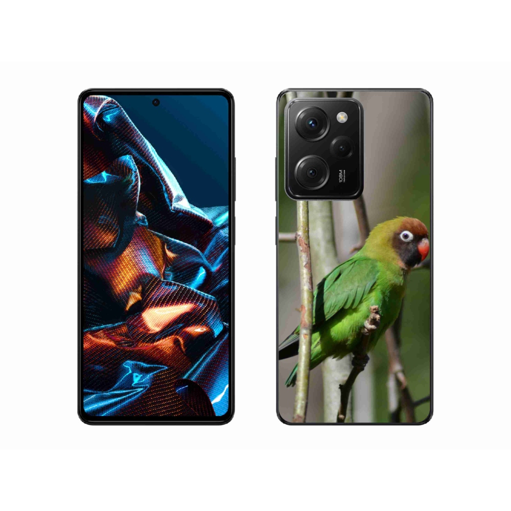 Gelový kryt mmCase na Xiaomi Poco X5 Pro 5G - papoušek agapornis