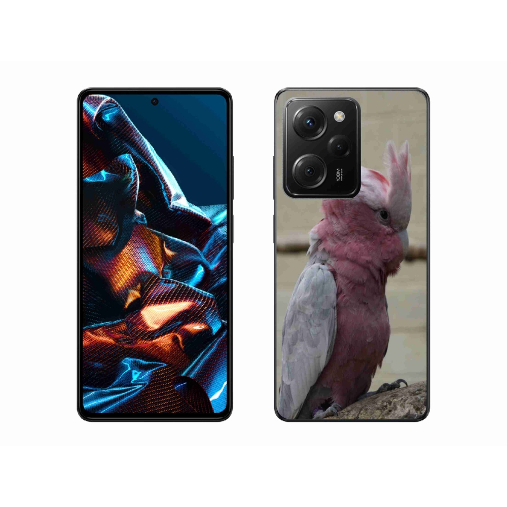 Gelový kryt mmCase na Xiaomi Poco X5 Pro 5G - papoušek kakadu růžový